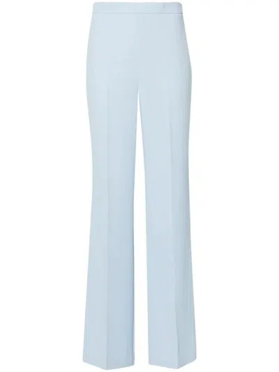 Twinset Straight Tailored Trousers In Blue