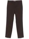 Twinset Straight-leg Trousers In Brown