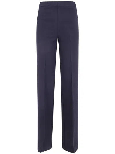 Twinset Pleated Casual Trousers In Blue