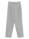 Twinset Twin-set Pinstripe Tailored Pants In Gray