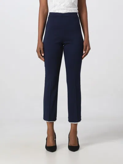 Twinset Trousers  Woman In Blue