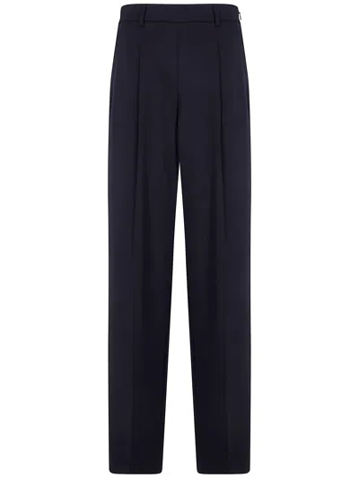Twinset Pleated Casual Trousers In Black