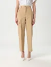 Twinset Pantalone Cargo Trousers In Beige