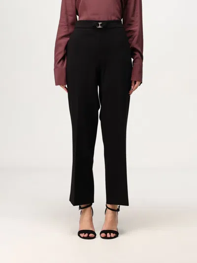 Twinset Pants  Woman Color Black In Schwarz