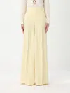Twinset Twin-set Madreperla Wide Leg Trousers In Butter