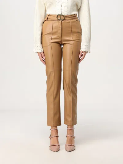 Twinset Pants  Woman Color Camel In Camel