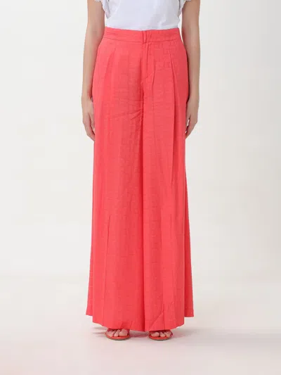 Twinset Trousers  Woman In Coral