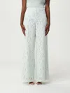 Twinset Pants  Woman Color Green In White