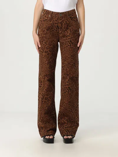 Twinset Pants  Woman Color Multicolor In Brown