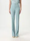 Twinset Straight Tailored Trousers In Sky Blue