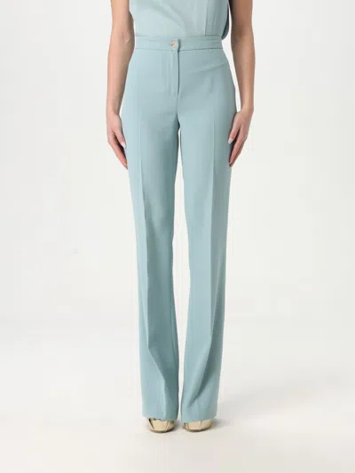 TWINSET PANTS TWINSET WOMAN COLOR SKY BLUE,426998016
