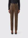Twinset Python-print Wide-leg Trousers In Brown