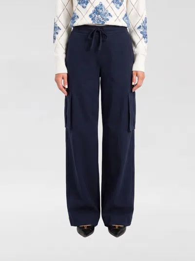 Twinset Pants Woman In Blue