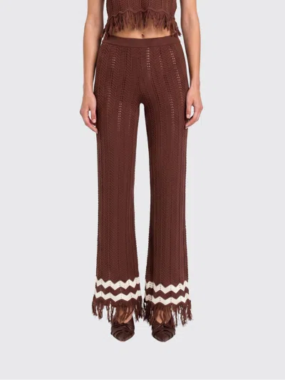 Twinset Pants Woman In Brown