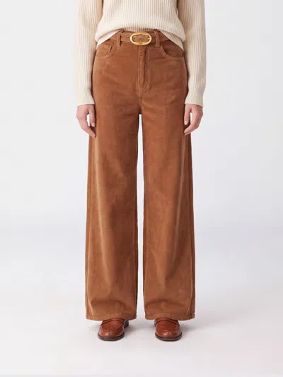 Twinset Pants Woman Color Hazel In Brown