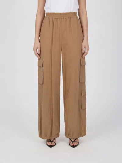 Twinset Pants  Woman Color Beige In Brown