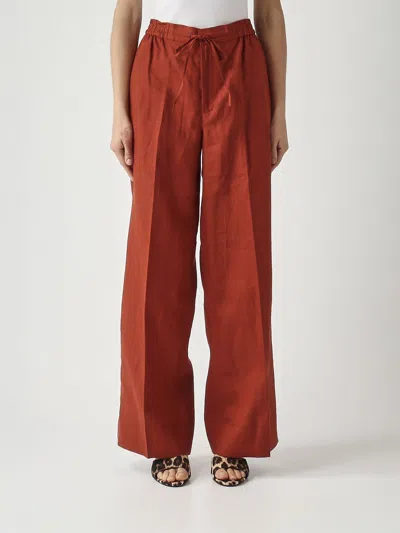 Twinset Pants In Red