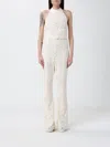 Twinset パンツ  レディース カラー グレー In White