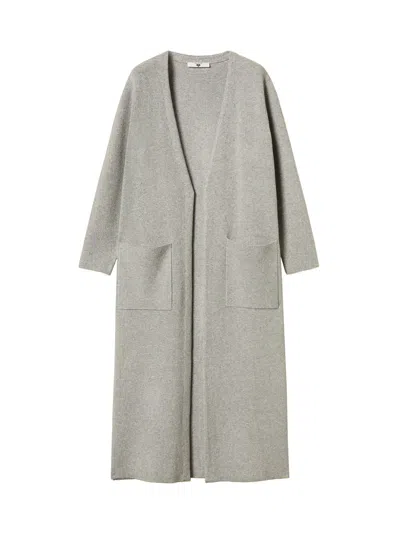 Twinset Patch-pocket Coat In Gray