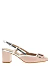 Twinset Twin Set Patent Leather Slingback In Pink