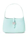 Twinset Patent Leather Top-handle Bag In Blue
