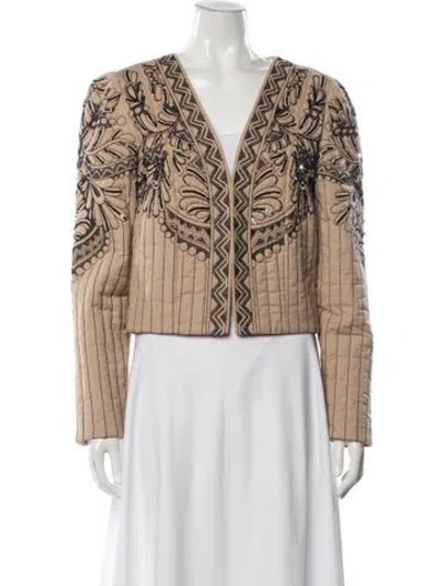 Pre-owned Twinset Patterned Jacket In Neutral