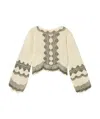 Twinset Patterned Knitted Top In Gold