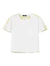Twinset Patterned-panel T-shirt In 12476_bic.papers/yellow Pear Roses