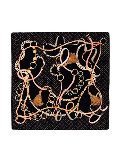 Twinset Patterned Scarf In Black