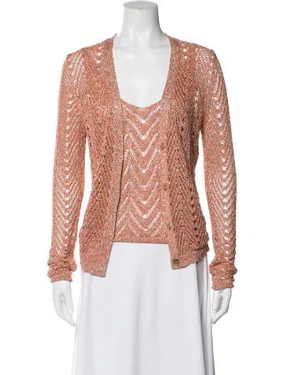 Pre-owned Twinset Patterned Set In Orange