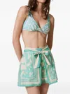 Twinset Patterned Tie-waist Shorts