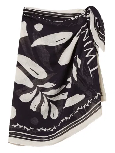 Twinset Patterned Wrap Skirt