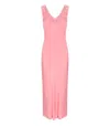 Shop Twinset Peach Slip Dress In Pink
