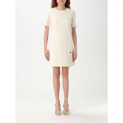 Twinset Pearl Polyester Casual Dress In Neutral