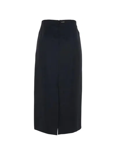Twinset Pencil Midi Skirt In Black
