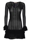 Twinset Knitted Dress In Black