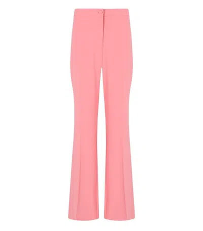TWINSET TWINSET PINK FLARE TROUSERS