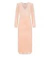 Twinset Pink Lace Long Dress