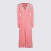 Twinset Pink Maxi Dress In Pink