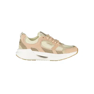 Twinset Pink Polyester Athletic Sneakers In Neutral