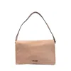 Twinset Logo-plaque Shoulder Bag In Brown