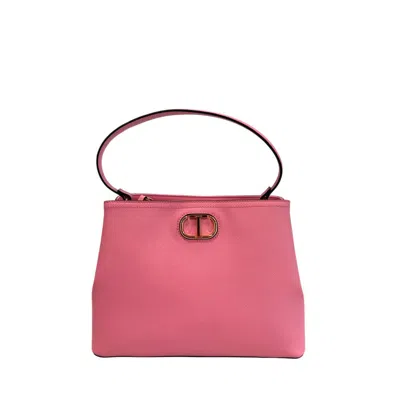 Twinset Pink Pu Women Handbag