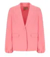Twinset Twin-set Pink Single-breasted Blazer In Pink