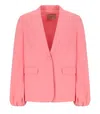 Twinset Twin-set Pink Single-breasted Blazer In Pink
