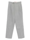 Twinset Twin-set Pinstripe Tailored Pants In Gray