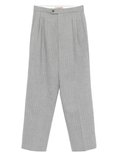 TWINSET TWINSET PINSTRIPED PLEATED TROUSERS