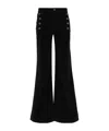 Twinset Twin-set Black Flared Pinwale Corduroy Trousers