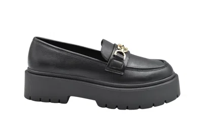 Twinset Platform Laced Flat Shoes In Black