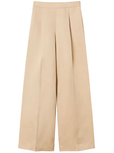 Twinset Pleat-detail Palazzo Trousers In Multicolor