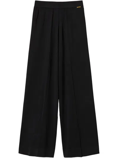Twinset Pleat-detailing Trousers In Black